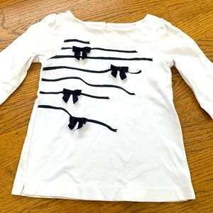 Janie and Jack Parisian park bow shirt